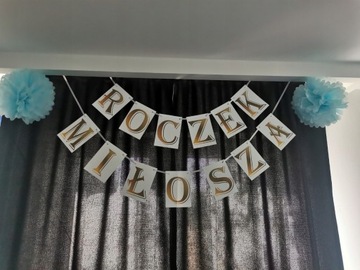 BANER DOWOLNY NAPIS PERSONALIZOWANY URODZINY CYFRY