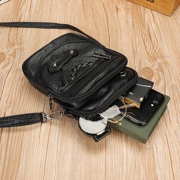 Damski telefon komórkowy Crossbody czarny