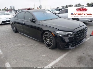 Mercedes 2022 Mercedes-Benz Klasa S 2022r, S 580, 4.0L, 4Matic 4.0 Benzyna 496KM