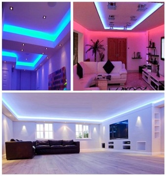 НАБОР ЦВЕТНОЙ RGB СВЕТОДИОДНОЙ ЛЕНТЫ 5М + ПУЛЬТ ДИСТАНЦИОННОГО УПРАВЛЕНИЯ + БЛОК ПИТАНИЯ ПОДАРОЧНАЯ СВЕТОДИОДНАЯ ЛЕНТА