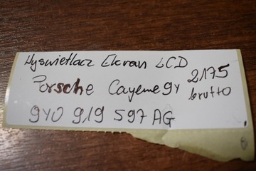 OBRAZOVKA DISPLEJ LCD PORSCHE CAYENNE 9Y 1