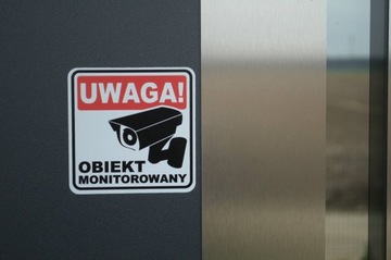Наклейка мониторинга ОБЪЕКТ НАБЛЮДЕНИЯ 10x10 GDPR