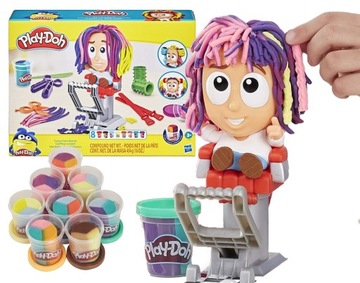 PLAY DOH CIASTOLINA ZESTAW SZALONY FRYZJER plus AKCESORIA i 8 TUB