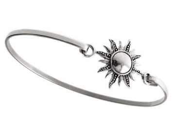 Bransoleta srebrna Słońce słoneczko b0514