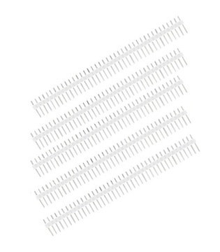 5 szt. listwy 40PIN (raster 2.54) - białe
