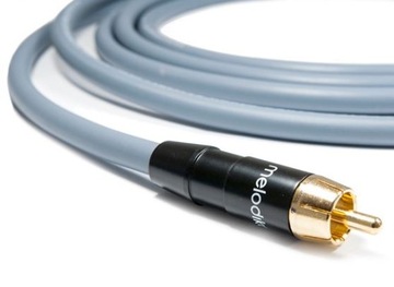Melodika MDSW20G Kabel do subwoofera (RCA-RCA) Gunmetal - 2m