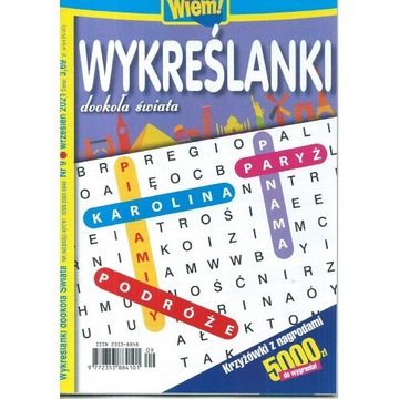 Wykreślanki dookoła Świata Wiem! Nr 9/2021