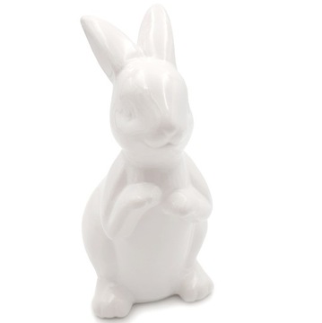 ZAJĄCZEK WIELKANOCNY BIAŁY FIGURKA DO STROIKA 20cm