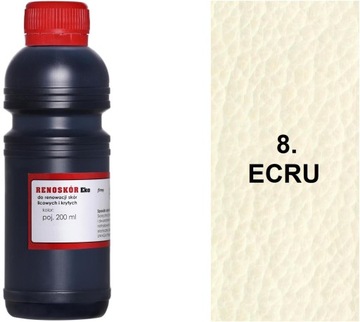 ECRU 8 FARBA RENOSKÓR 200 ml WILBRA DO RENOWACJI SKÓRY NATURALNEJ LAKIER HQ