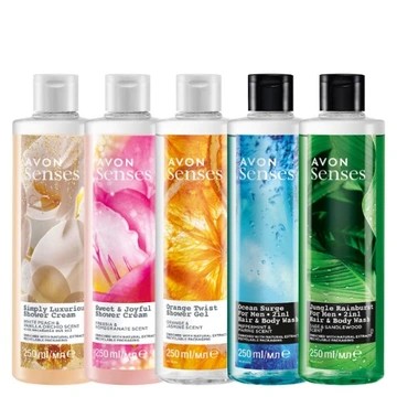 Zestaw Żeli pod Prysznic AVON 5 x 250 ml Losowych do Mycia do Kąpieli