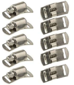 ZACISKI DO TAŚMY ZACISKOWEJ METALOWE STALOWE NIERDZEWNE ZAMKI 12,7 mm 10szt
