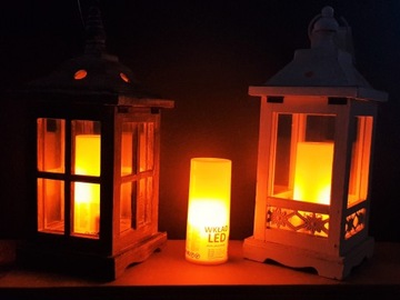 НАБОР 6 СВЕТОДИОДНЫХ ВСТАВОК С ЭФФЕКТОМ ЖИВОГО ПЛАМЕНИ