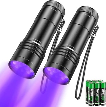 Latarka UV, LED 395 nm 2 sztuki