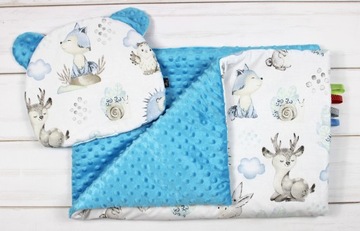 Одеяло и подушка Мишка НикаТими 75х100 минки