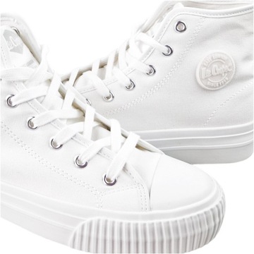 Trampki Damskie LEE Cooper białe Stylowe Wysokie sneakersy Buty 2132L 38