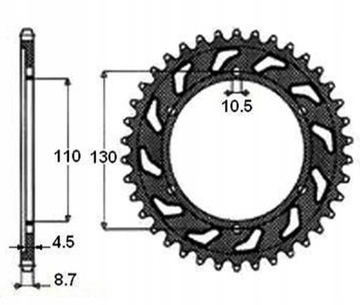 КОМПЛЕКТ DID+SUN DRIVE YAMAHA FZ1 2006-2014