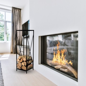 ПОДСТАВКА ДЛЯ ДРОВ ПОЛКА МЕТАЛЛ КАМИННАЯ ПОЛКА ЛОФТ КОРЗИНА ВЫСОКАЯ