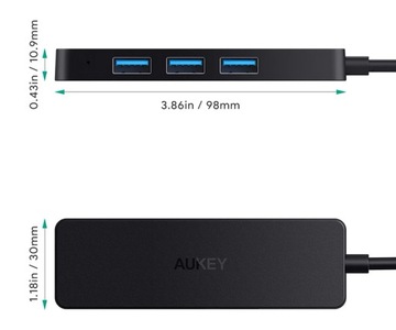 USB-A HUB 4x РАЗДЕЛИТЕЛЬ ПОРТОВ USB 3.0