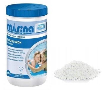 CHLOR SZOK эффективный хлор в гранулах для бассейнов 1,2 кг МАРИНА