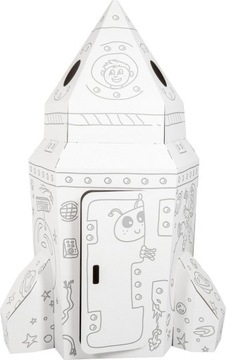 БОЛЬШАЯ картонная ракета Текторадо для росписи - подарок детям