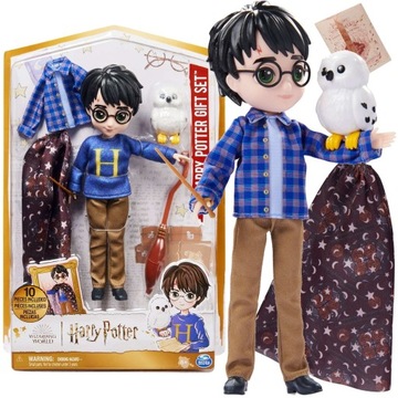 HARRY POTTER LALKA + HEDWIGA I AKCESORIA 20cm