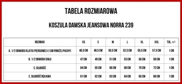 BIG STAR KOSZULA DAMSKA JEANSOWA NORRA 239 XL