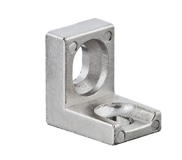 Кронштейн полкодержателя с двумя отверстиями, никель