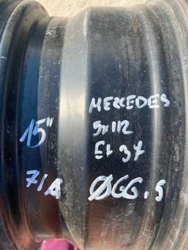 DISK OCELOVÝ MERCEDES 5X112 15'' ET37 7J