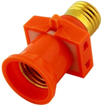 Adapter Żarówki E27 230V + rozdzielacz 2 gniazda