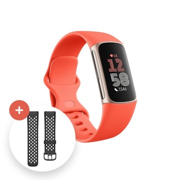 Smartwatch Fitbit Charge 6 pomarańczowy
