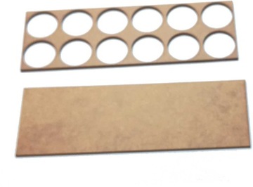 Лоток для перемещения 25 мм 2х6х25 ХДФ/МДФ / Мод Лотки 1 шт.