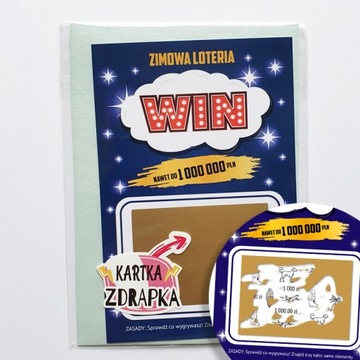 Kartka zdrapka - jestem w CIĄŻY LOTERIA