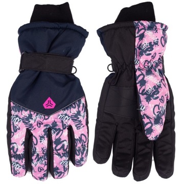 RĘKAWICZKI MŁODZIEŻOWE PIĘCIOPALCZSTE NARCIARSKIE YO CLUB 12 LAT+