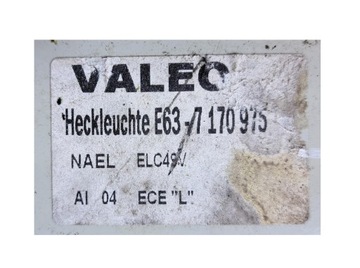 BMW 6 E63 E64 SVĚTLO LEVÝ ZADNÍ 7170975