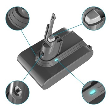Аккумуляторная батарея 21,6 В, 4 Ач для Dyson V7 968670-02