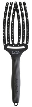 Szczotka do masażu i rozczesywania włosów Olivia Garden Finger Brush czarna