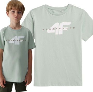 T-SHIRT CHŁOPIĘCY 4F KOSZULKA BAWEŁNA TTSHM07963