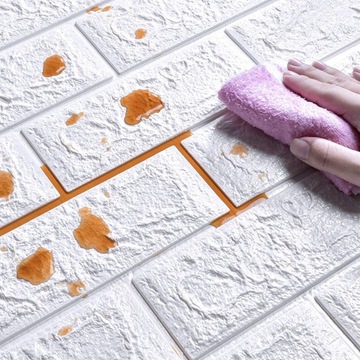 20x СОВРЕМЕННЫЕ САМОКЛЕЯЩИЕСЯ СТЕНОВЫЕ ПАНЕЛИ КИРПИЧНЫЕ ОБОИ БЕЛЫЕ 3D ХИТ