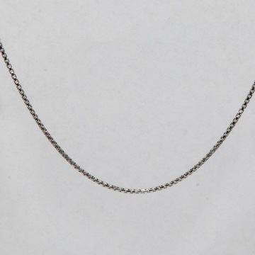 Srebrny łańcuszek kostka 50 cm srebro 925