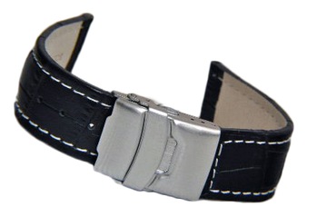 Pasek ze skóry zapięcie bransoletowe 22 mm PROMO