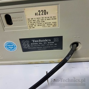 Fan-Technics Tape Deck Technics RS-M225 Магазин в Лодзи