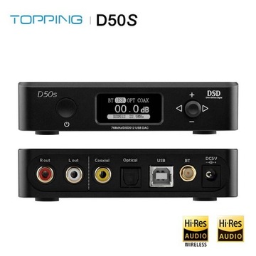 USB-ЦАП Topping D50s с Bluetooth aptX