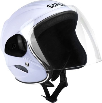 KASK MOTOCYKLOWY DZIECIĘCY SKUTER QUAD ATV GOKART ROLKI BIAŁY DZIECKA M