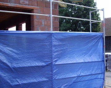 PLANDEKA WZMACNIANA 6x8m PŁACHTA GRUBA NA TARAS SAMOCHÓD WYTRZYMAŁA MOCNA