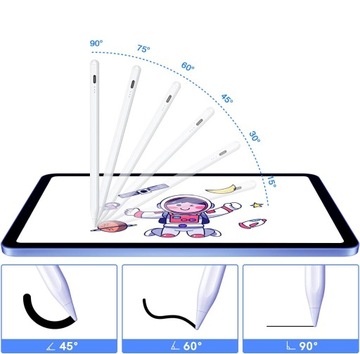iPad Pencil, точное обнаружение руки, чувствительность к наклону
