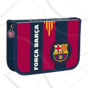 Piórnik pojedynczy z wyposażeniem, 2 klapki, 1W2 FC Barcelona Barca Fan 3