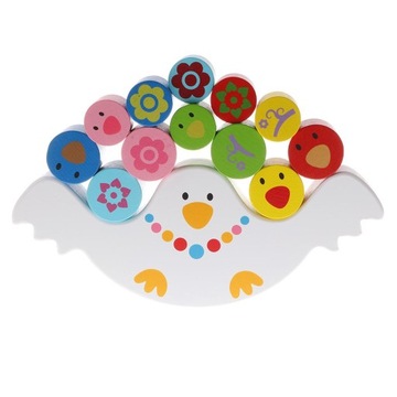 Kids Bird Balancing Wooden Blocks Stacking Toys
