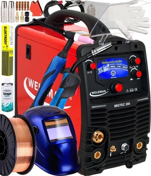 SPAWARKA INWERTOROWA MIG WELDMAN 200 LCD 230V TIG