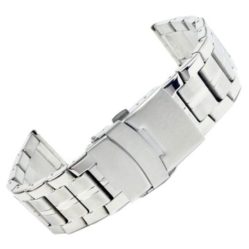 Bransoleta do zegarka SREBRNA STALOWA 20mm M73