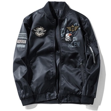 S KURTKA BOMBERKA DWUSTRONNA ARMY VINTAGE UNISEX